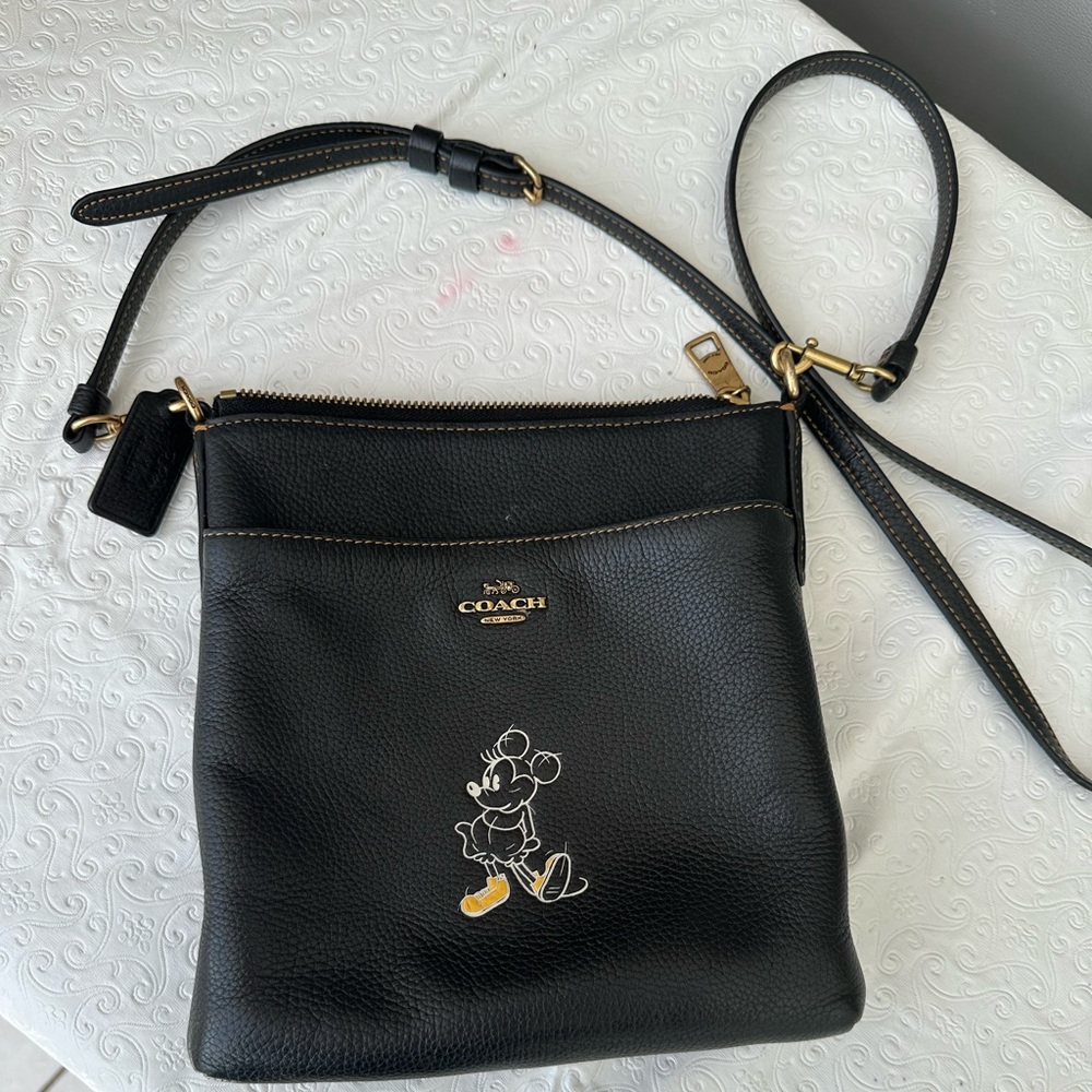 Coach Disney Crossbody Bag Mickey Mouse Black Gem